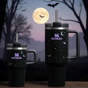 Halloween Stanley 40oz & 20 oz Quencher Tumbler  BUNDLE Spellcast Black Bats NEW